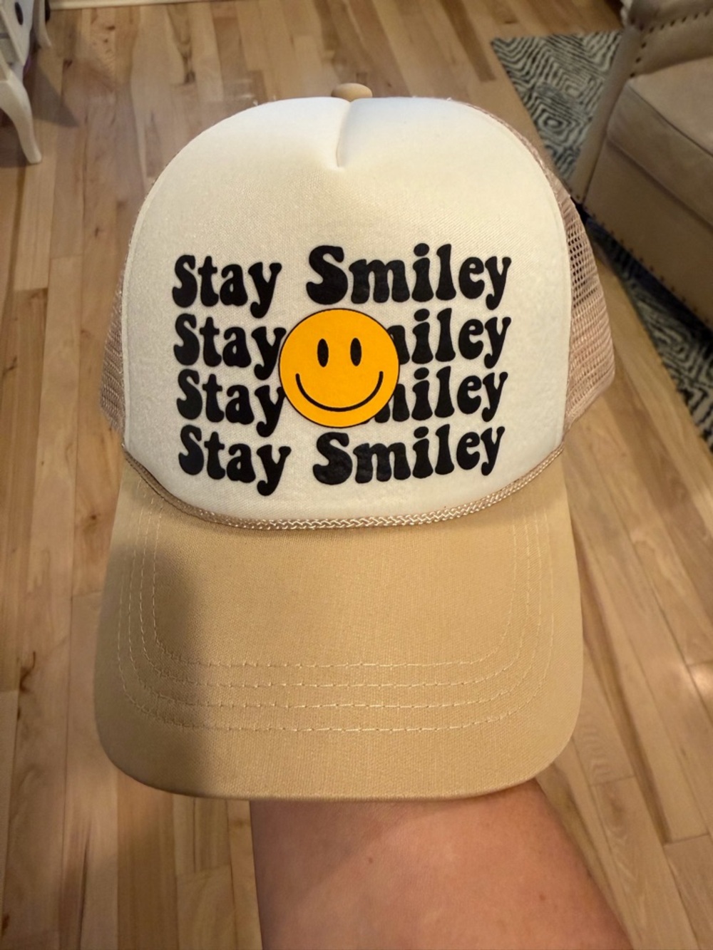 Stay Smiley trucker hat